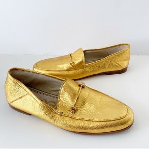 Sam Edelman Women’s Lior Loafer Gold Size 9.5